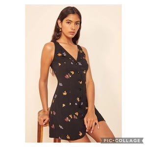 Reformation 4 Rilynn Fruit Salad Button Mini Dress